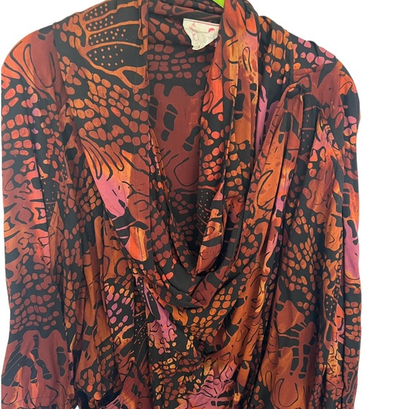 Vintage 1970’s Miami Batik African Rayon Pants Set - Picture 2 of 6